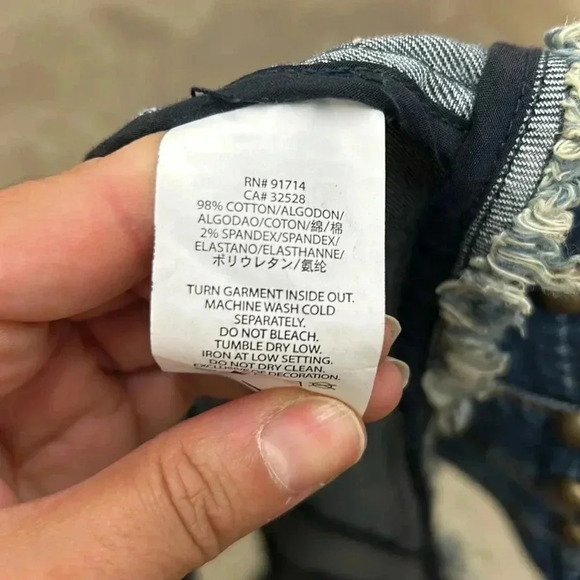 Armani Exchange cropped western studded star denim vest - Picture 6 of 6